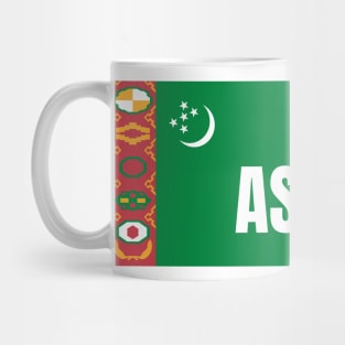 Ashgabat City in Turkmenistan Flag Mug